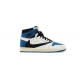 Jordans 1 High SP Fragment Design x Travis Scott Blue DH3227 105 blå Jordan Sko