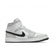 Jordans 1 Mid Grey Fog' (W) White BQ6472 015 hvid Jordan Sko