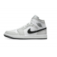 Jordans 1 Mid Grey Fog' (W) White BQ6472 015 hvid Jordan Sko