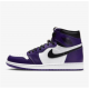 Jordans 1 High Court Purple Purple 555088 500 Lilla Jordan Sko