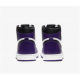 Jordans 1 High Court Purple Purple 555088 500 Lilla Jordan Sko