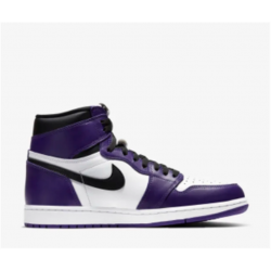 Jordans 1 High Court Purple Purple 555088 500 Lilla Jordan Sko