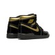 Jordans 1 High Black Metallic Gold 555088 032 sort Jordan Sko