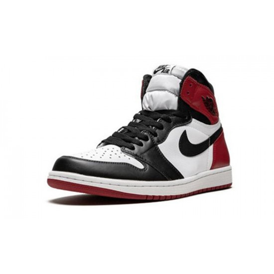 Jordans 1 High OG “Black Toe WHITE 555088 125 hvid Jordan Sko