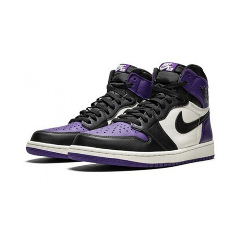 Jordans 1 High Court Purple 555088 501 Lilla Jordan Sko