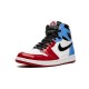 Jordans 1 High Fearless Blue Red CK5666-100 blå rød Jordan Sko