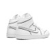 Jordans 1 Mid Iridescent Reflective White CK6587 100 hvid Jordan Sko