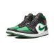 Jordans 1 Mid Incredible Hulk BLACK 554724 067 sort Jordan Sko