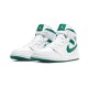 Jordans 1 Mid White Mystic Green White CD6759 103 hvid Jordan Sko