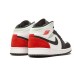 Jordans 1 Mid White Red Black BQ6931 100 hvid Jordan Sko