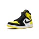 Jordans 1 Mid Yel Toe BLACK 852542 071 sort Jordan Sko