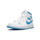 Jordans 1 Mid Sail Light Blue UNIVERSITY BLUE BQ6472 114 blå Jordan Sko