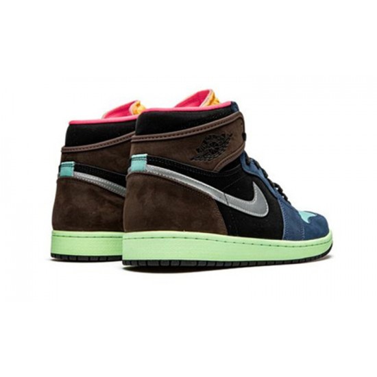 Jordans 1 High OG Bio Hack BAROQUE BROWN 555088 201 Brun Jordan Sko