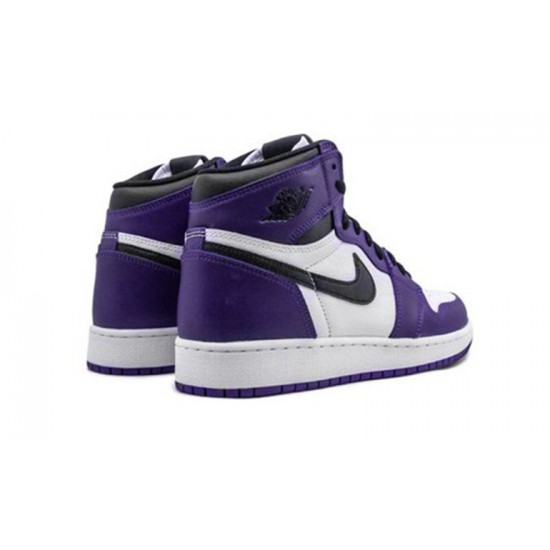 Jordans 1 High OG GS “Court Purple 575441 500 Lilla Jordan Sko