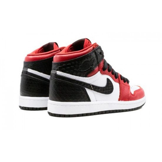 Jordans 1 High Snake Chicago Satin GYM RED CU0449 601 rød Jordan Sko