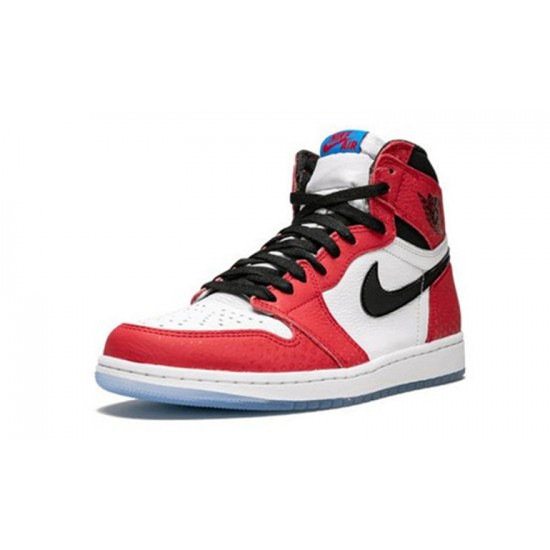 Jordans 1 High Spiderman GYM RED 555088 602 rød Jordan Sko