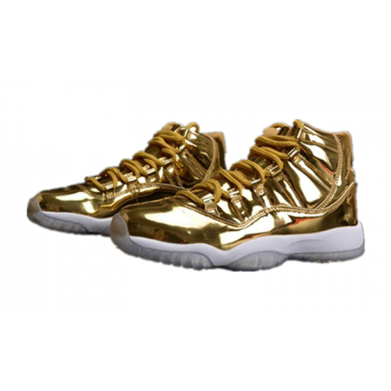 Jordans 11 Metallic Gold White 528895 103 hvid Jordan Sko