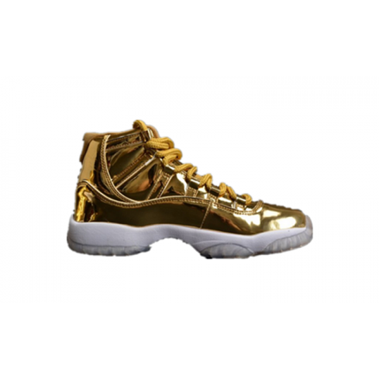 Jordans 11 Metallic Gold White 528895 103 hvid Jordan Sko