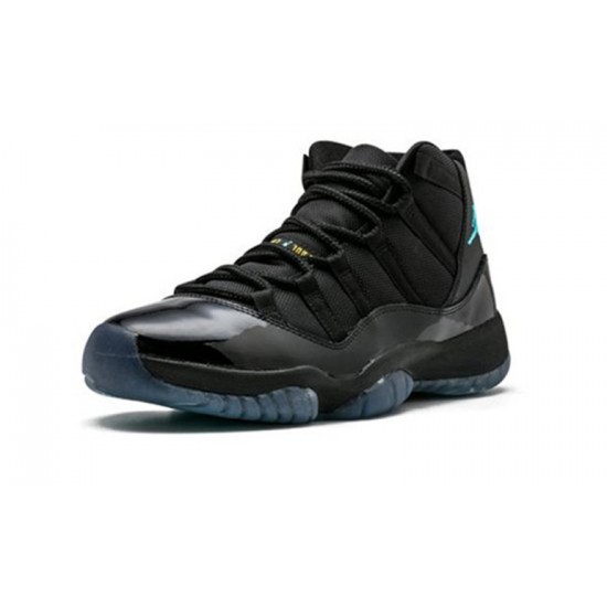 Jordans 11 Gamma Blue BLACK 378037 006 sort Jordan Sko