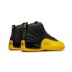 Jordans 12 University Gold BLACK 130690 070 sort Jordan Sko