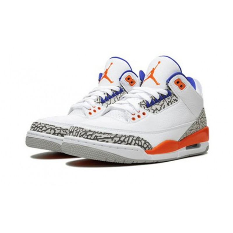 Jordans 3 Knicks WHITE 136064 148 hvid Jordan Sko