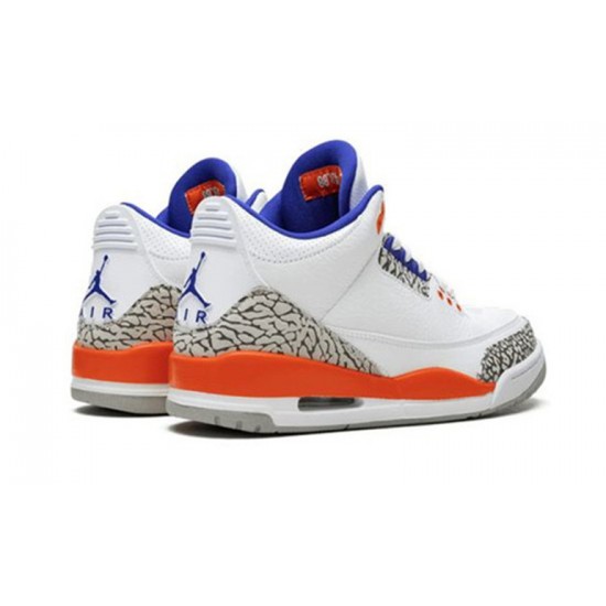 Jordans 3 Knicks WHITE 136064 148 hvid Jordan Sko