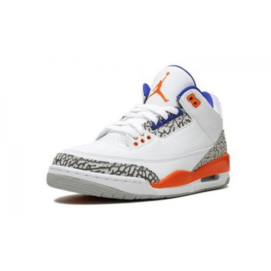 Jordans 3 Knicks WHITE 136064 148 hvid Jordan Sko