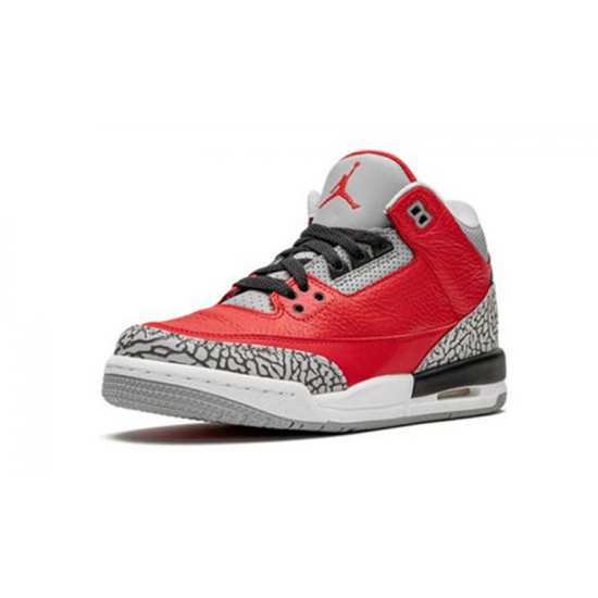 Jordans 3 Red Cement VARSITY RED CQ0488 600 Varsity rød Jordan Sko