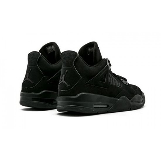 Jordans 4 Black Cat BLACK 308497 002 sort Jordan Sko