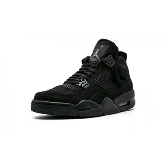 Jordans 4 Black Cat BLACK 308497 002 sort Jordan Sko