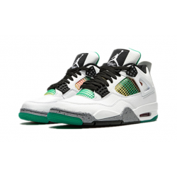 Jordans 4 Rasta &Lucid Green WHITE AQ9129 100 hvid Jordan Sko