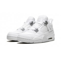 Jordans 4 Pure Money WHITE 408452 100 hvid Jordan Sko