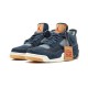 Jordans 4 NRG Levi"s DENIM AO2571 401 Denim Jordan Sko