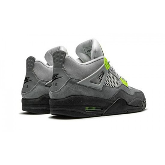 Jordans 4 Neon COOL GREY CT5342 007 Grey Jordan Sko