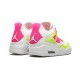 Jordans 4 Retro White Lemon Pink White CV7808 100 hvid Jordan Sko