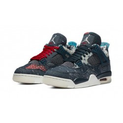 Jordans 4 Sashiko DEEP OCEAN CW0898 400 Deep Ocean Jordan Sko