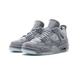 Jordans 4 X KAWS Gray COOL Gray 930155 003 Grey Jordan Sko