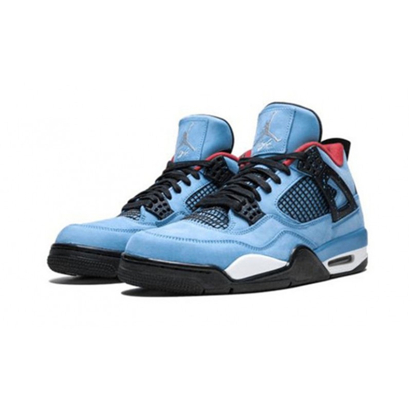 Jordans 4 Cactus Jack University Blue 308497 406 blå Jordan Sko