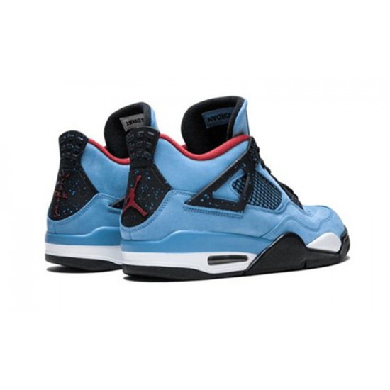 Jordans 4 Cactus Jack University Blue 308497 406 blå Jordan Sko