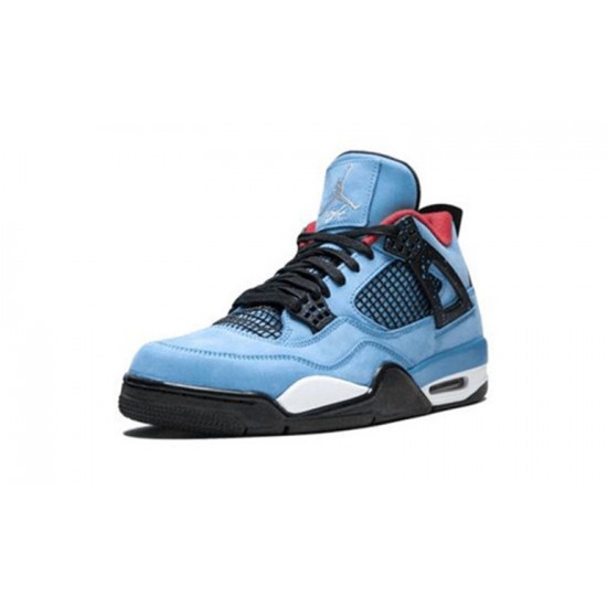 Jordans 4 Cactus Jack University Blue 308497 406 blå Jordan Sko