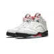 Jordans 5 Fire Red TRUE WHITE DA1911 102 hvid Jordan Sko