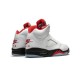 Jordans 5 Fire Red TRUE WHITE DA1911 102 hvid Jordan Sko