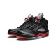 Jordans 5 Satin Bred NOIR 136027 006 Noir Jordan Sko