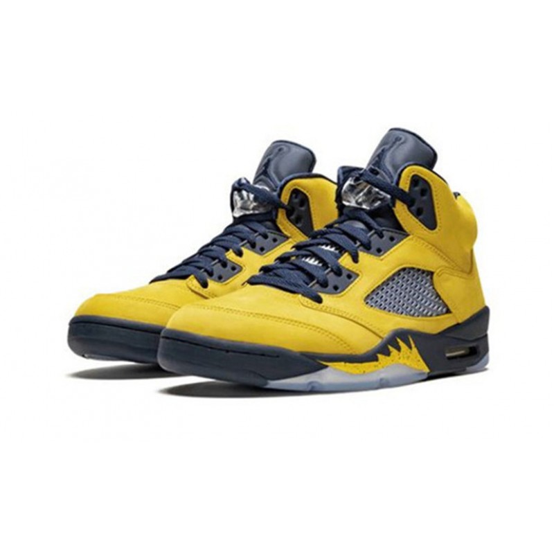 Jordans 5 Michigan AMARILLO CQ9541 704 Amarillo Jordan Sko