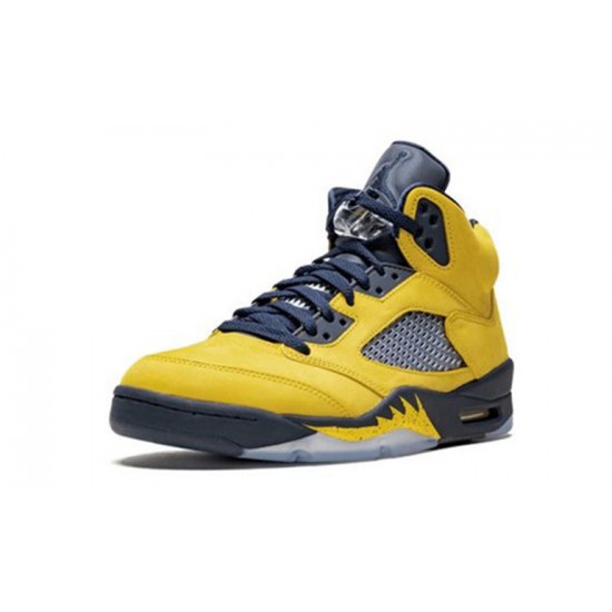 Jordans 5 Michigan AMARILLO CQ9541 704 Amarillo Jordan Sko