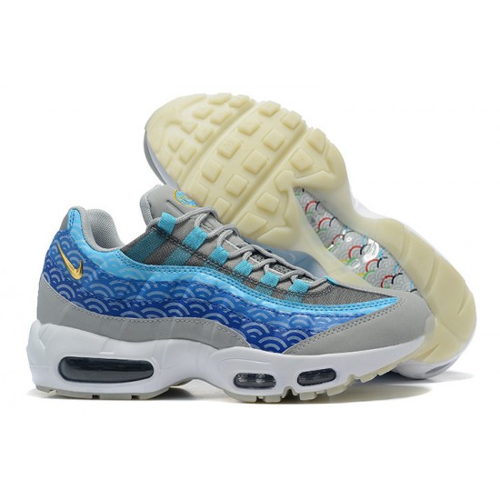 Nike Air Max 95 TT Herre Blå Grå Hvid Løbesko CW7992-001