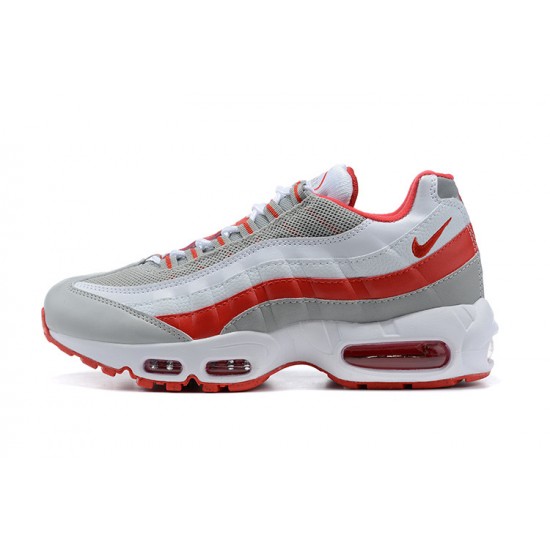 Nike Air Max 95 TT Herre Hvid Rød og Grå Løbesko