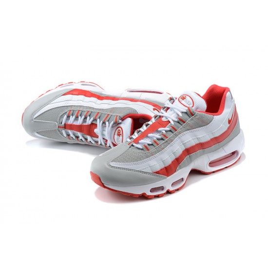 Nike Air Max 95 TT Herre Hvid Rød og Grå Løbesko