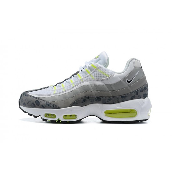 Nike Air Max 95 TT Herre Hvid og Grå Løbesko