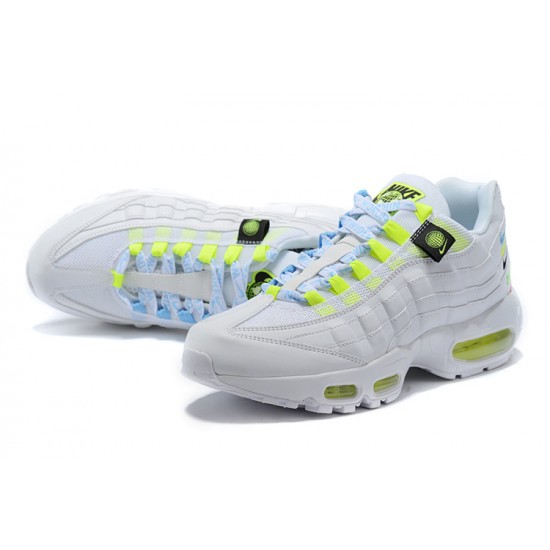 Nike Air Max 95 TT Dame/Herre Worldwide Hvid Gul Løbesko CV9030-100